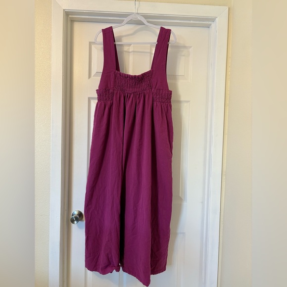 Free People Delphine midi dress in raspberry sherbet size large - Picture 5 of 12